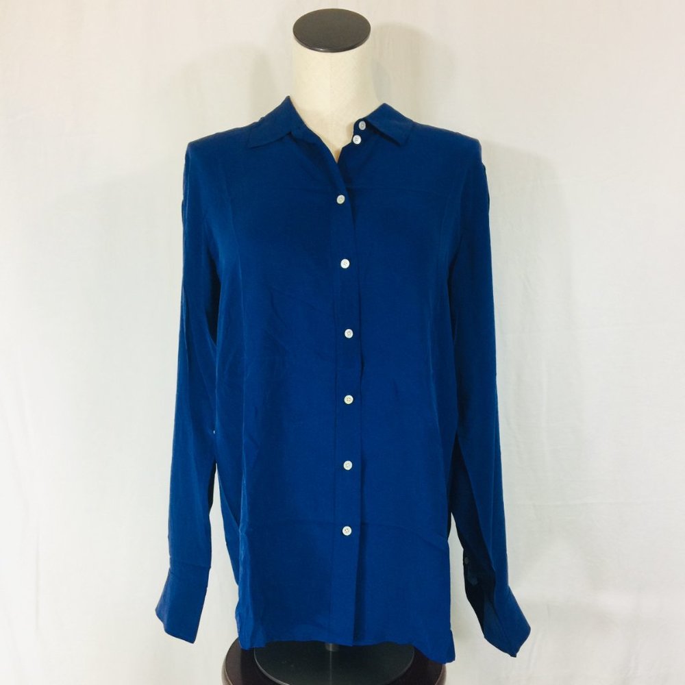 EVERLANE Clean Relaxed Silk button down Blouse - Size 10